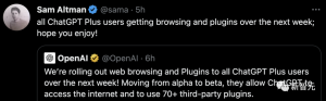 ChatGPT插件全宇宙爆炸级开放!无需排队,GPT-4突然「紫」了